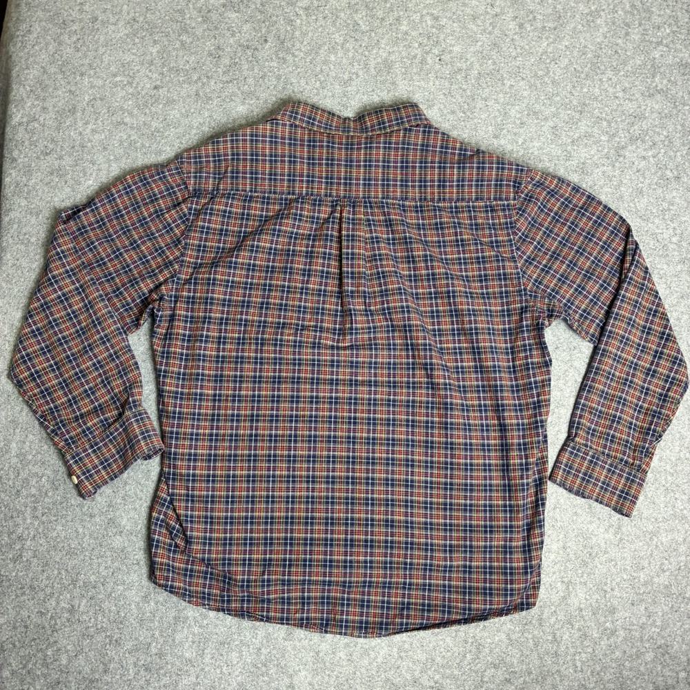 Vintage Old Navy Mens Size XL Plaid Flannel Button Down Shirt Long Sleeve - Picture 2 of 7